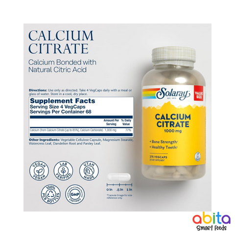 Solaray Calcium Citrate