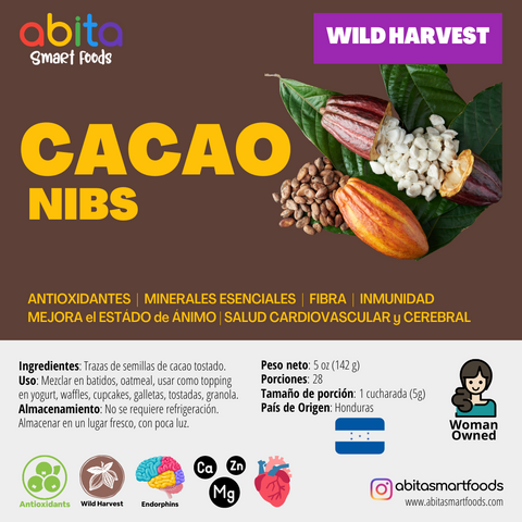 Abita Smart Foods Wild Harvest Cacao Nibs