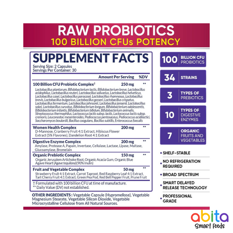 Wholesome Wellness Women's RAW Probiotic