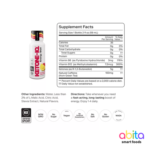 Ketone-IQ Energy Shot + Caffeine