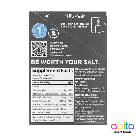 Trace Minerals Zero Lyte Electrolyte Drink Mix