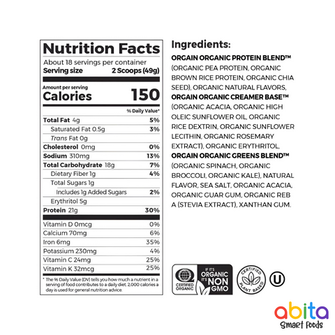 Orgain Organic Protein + Greens