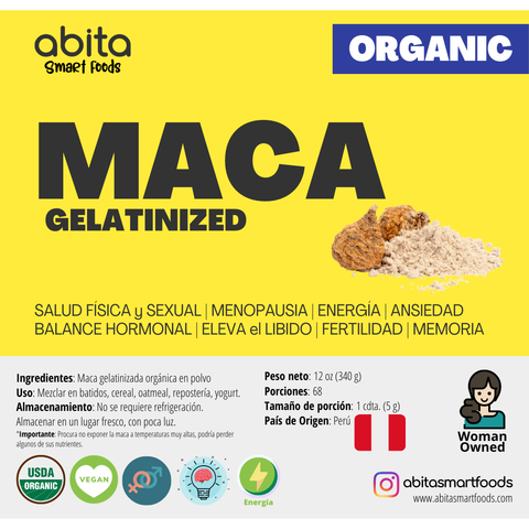 Abita Smart Foods Organic Maca Gelatinized