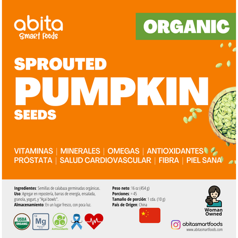 Abita Smart Foods Organic Sprouted Pumpkin Seeds