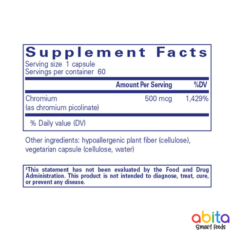 Pure Encapsulations Chromium (Picolinate)