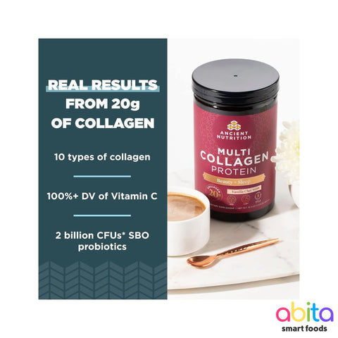 Ancient Nutrition Multi Collagen Protein Beauty + Sleep Support