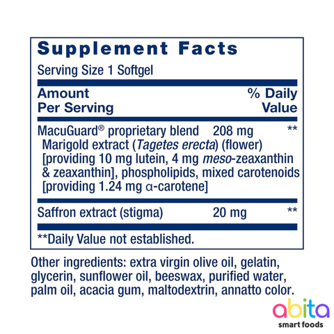 Life Extension MacuGuard Ocular Support With Saffron & Astaxanthin