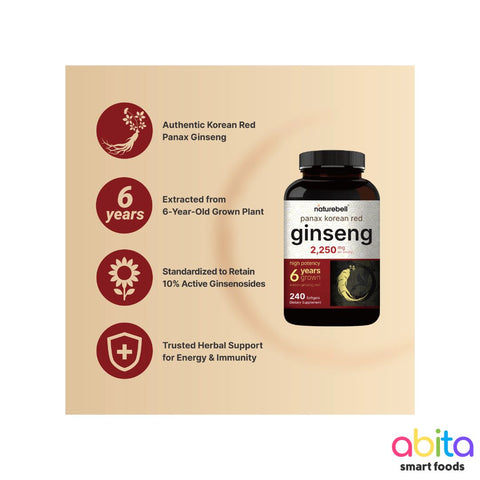 Naturebell Ginseng Panax Korean Red
