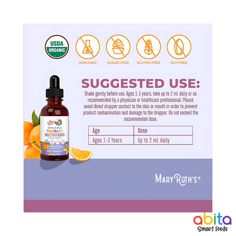 Mary Ruth's Organic Toddler Multivitamin Liquids Drops