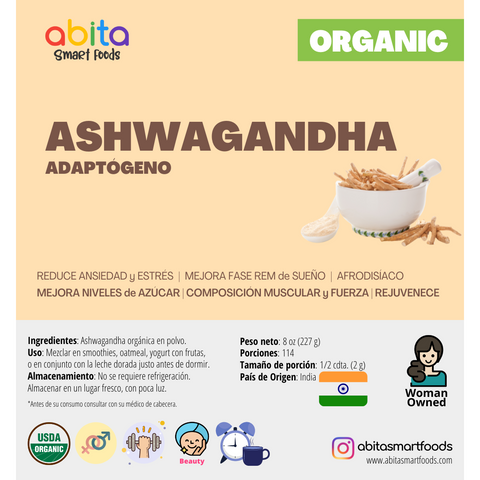 Abita Smart Foods Organic Ashwagandha