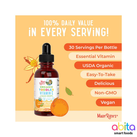 Mary Ruth's Organic Toddler Kids Vitamin C Liquid Drops