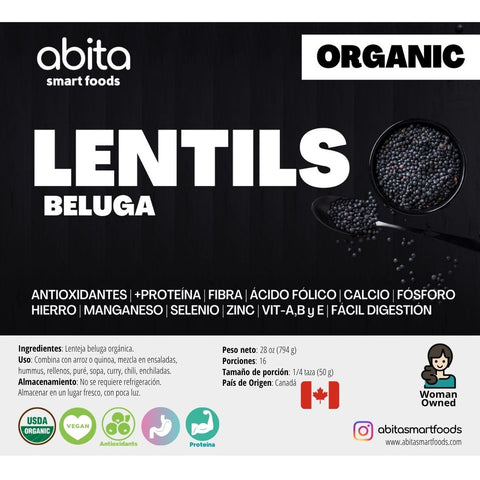 Abita Smart Foods Organics Lentils Beluga