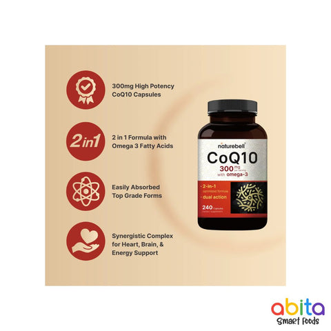 Naturebell CoQ 10 300mg + Omega-3