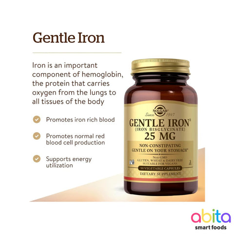 Solgar Gentle Iron (Iron Bisglycinate) 25 MG