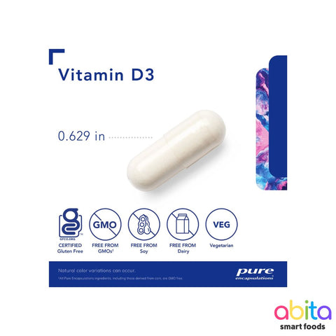 Pure Encapsulations Vitamin D3 25 mcg (1,000 IU)