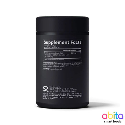 Sports Research Garcinia Cambogia (With Coconut Oil)