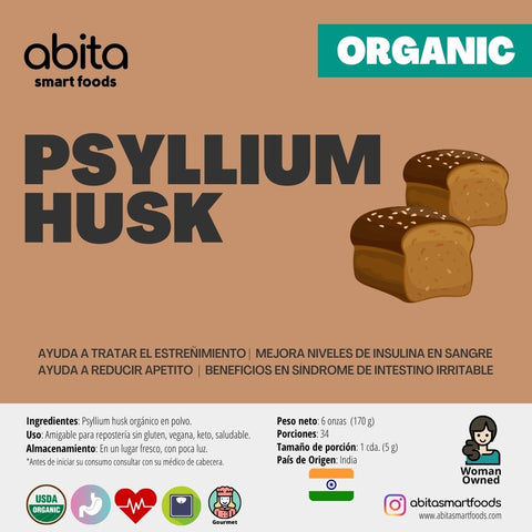 Abita Smart Foods Organic Psyllium Husk