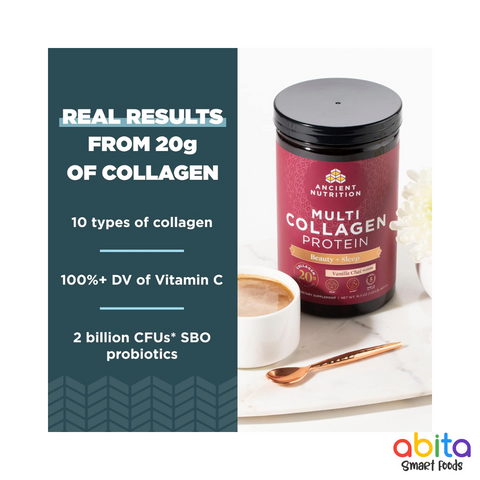 Ancient Nutrition Multi Collagen Protein Beauty + Sleep Support