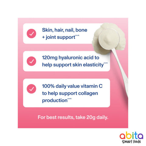 Vital Proteins Strawberry Lemon Collagen Peptides Advanced + Hyaluronic Acid + Vitamin C