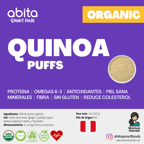 Abita Smart Foods Cereal Organic Quinoa Puffs