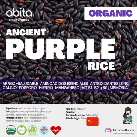 Abita Smart Foods Organic Ancient Purple Rice