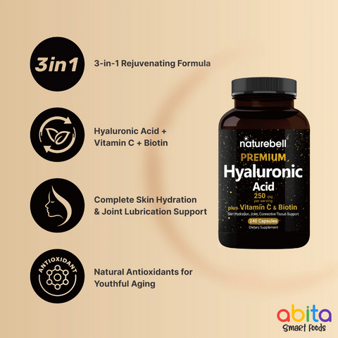 Naturebell Hyaluronic Acid Plus Vitamin C & Biotin