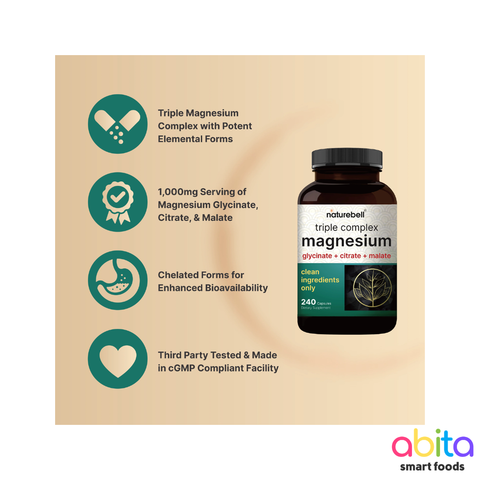 Naturebell Glycinate + Citrate + Malate Magnesium