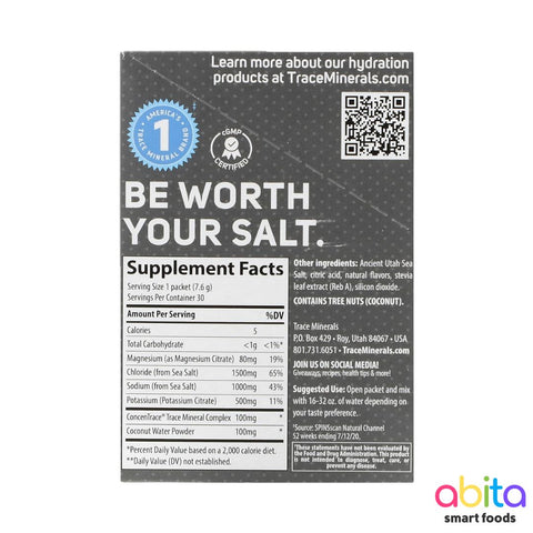 Trace Minerals Zero Lyte Electrolyte Drink Mix