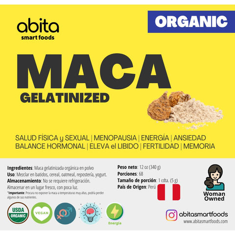 Abita Smart Foods Organic Maca Gelatinized