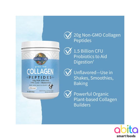 Garden Of Life Grass Fed Collagen Peptides Powder