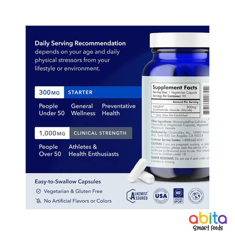Tru Niagen Age Better Nicotinamide Riboside (NR)