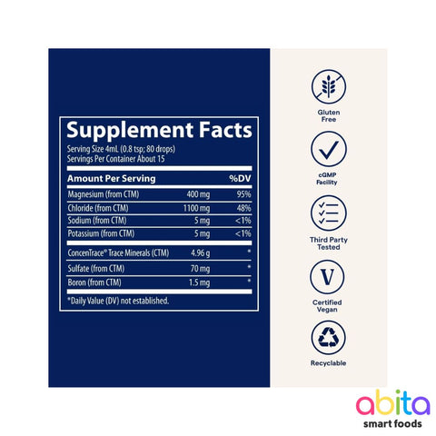 Trace Minerals Ionic Magnesium Liquid Mineral