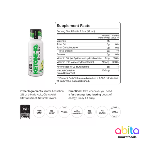 Ketone-IQ Energy Shot + Caffeine