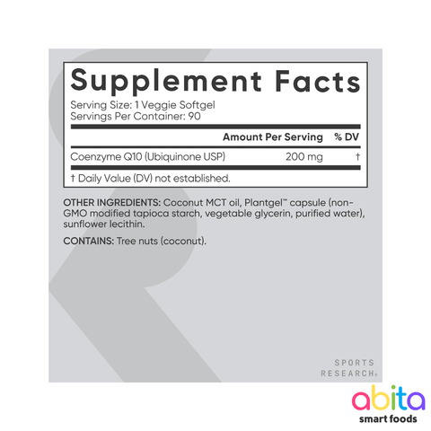 Sports Research Double Strength COQ10 (USP Grade)