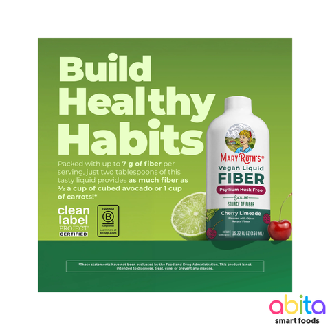 Mary Ruth's Vegan Liquid Fiber Psyllium Husk Free