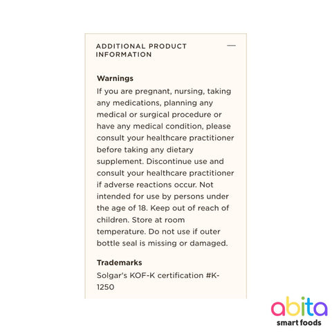 Solgar Super Ginkgo (Ginkgo Biloba)