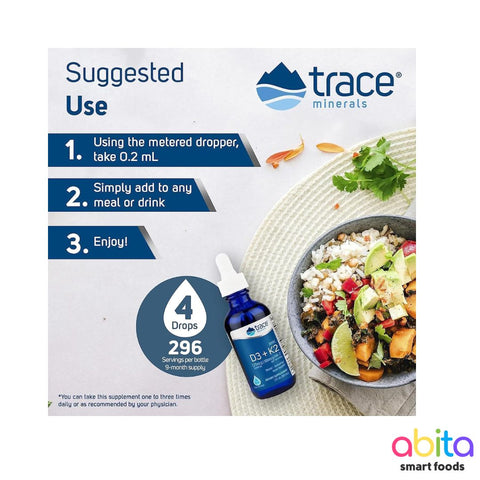 Trace Minerals Ionic D3 + K2