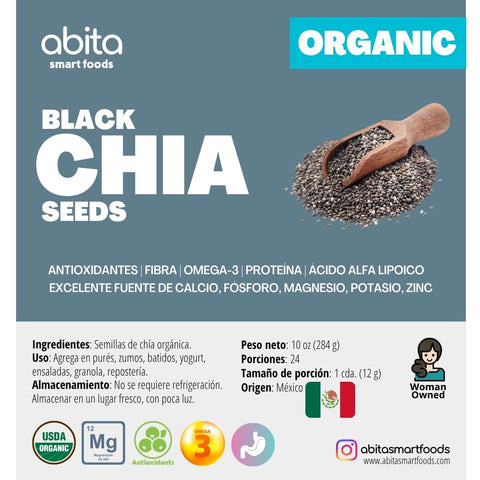 Abita Smart Foods Organic Black Chia Seeds