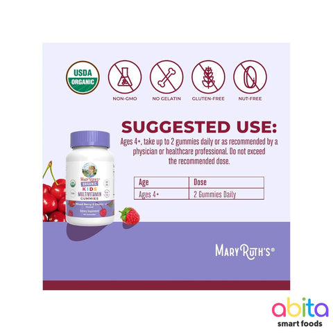 Mary Ruth's Kids Organic Multivitamin Gummies