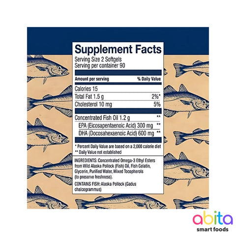 Wiley's Finest Fish Oil Prenatal DHA