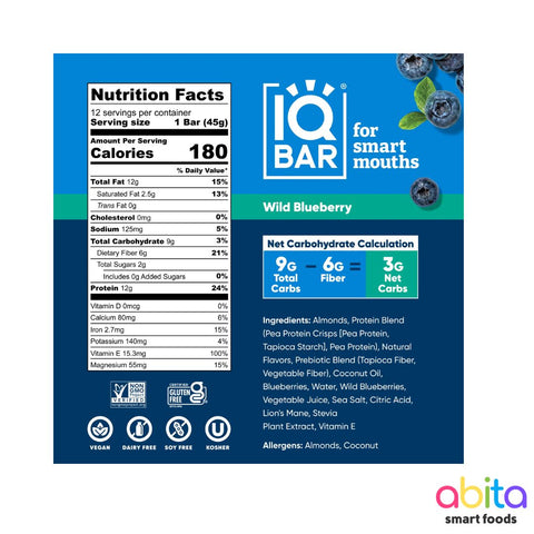 IQBAR  Plant Protein Bars
