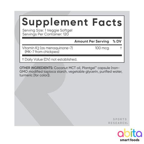 Sports Research Vitamin K2