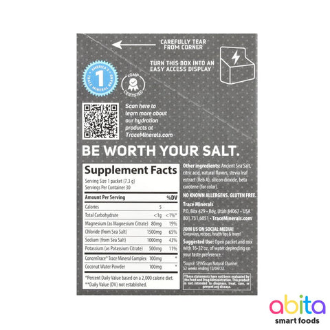 Trace Minerals Zero Lyte Electrolyte Drink Mix