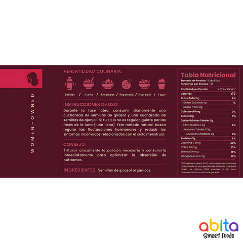 Abita Smart Foods Ciclo de Semillas Fase Lútea