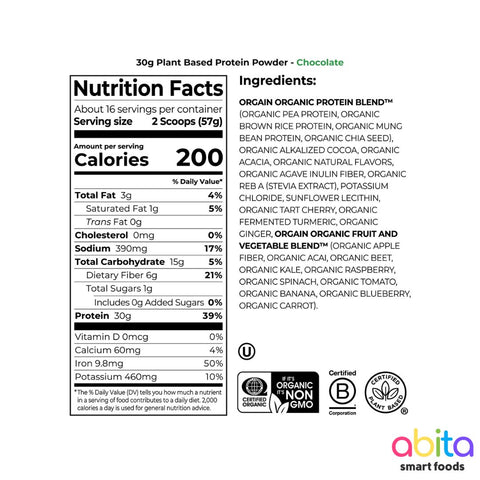 Orgain Plant Protein Complete Powder