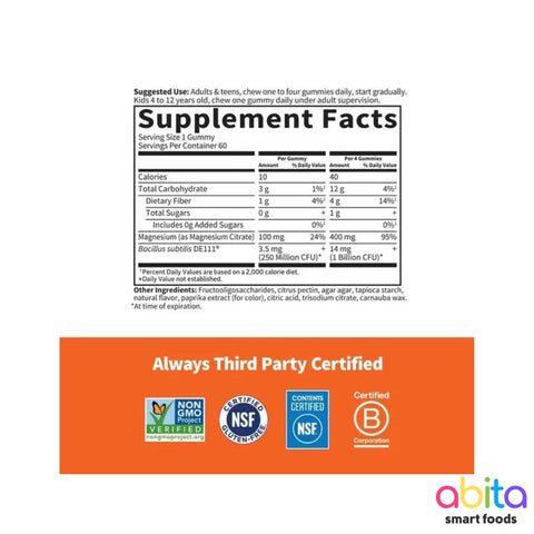 Garden Of Life Dr. Formulated Magnesium Gummies Pre & Probiotics Kids