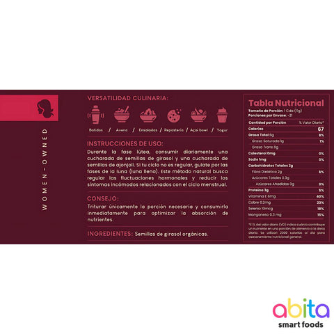 Abita Smart Foods Luteal Phase Seed Cycle