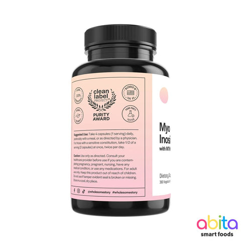 Wholesome Story Myo D'Chiro Inositol With MTHF Folate + Vitamin D3 En Cápsulas