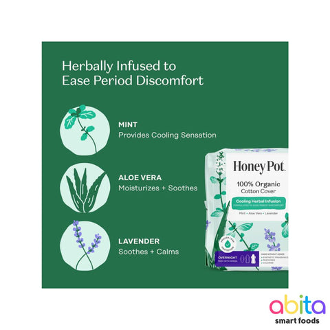 The Honey Pot Company Cooling Herbal Infusion Overnight Pads