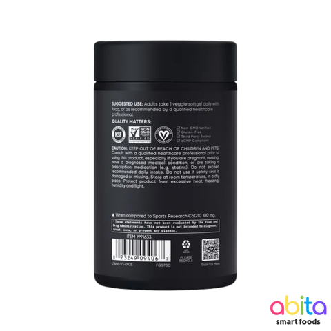 Sports Research Double Strength COQ10 (USP Grade)